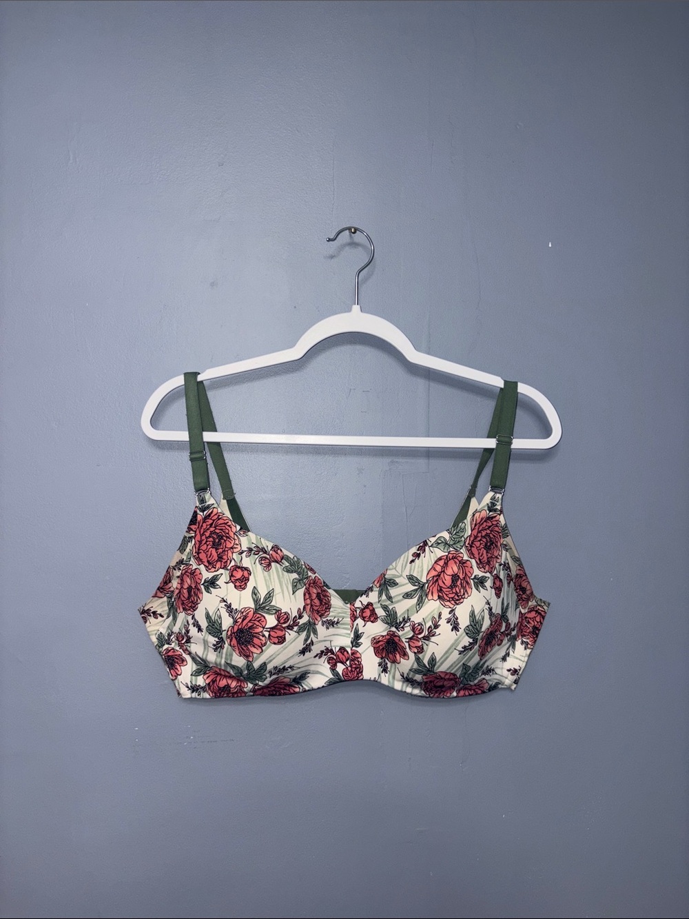 Sleekback | White Printed Bra